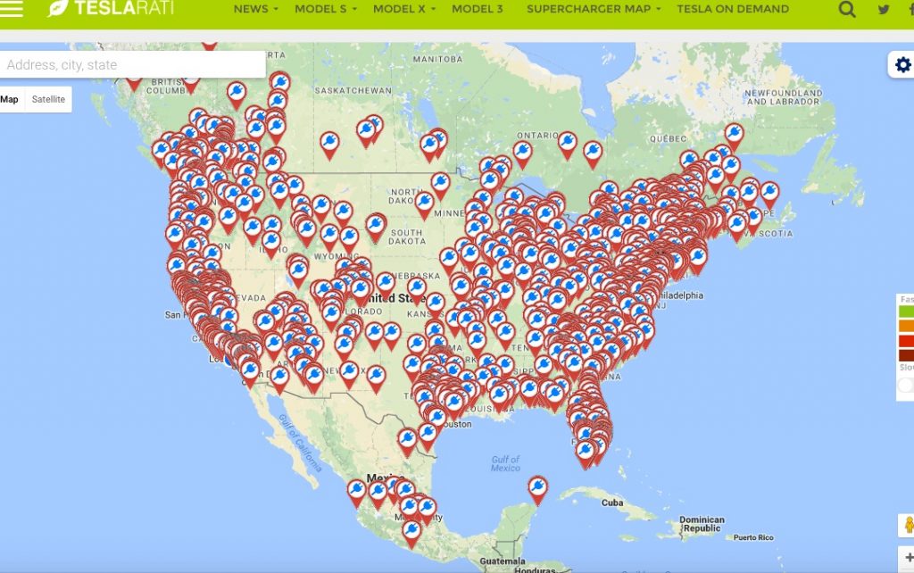 With many destination charging spot on the map, a