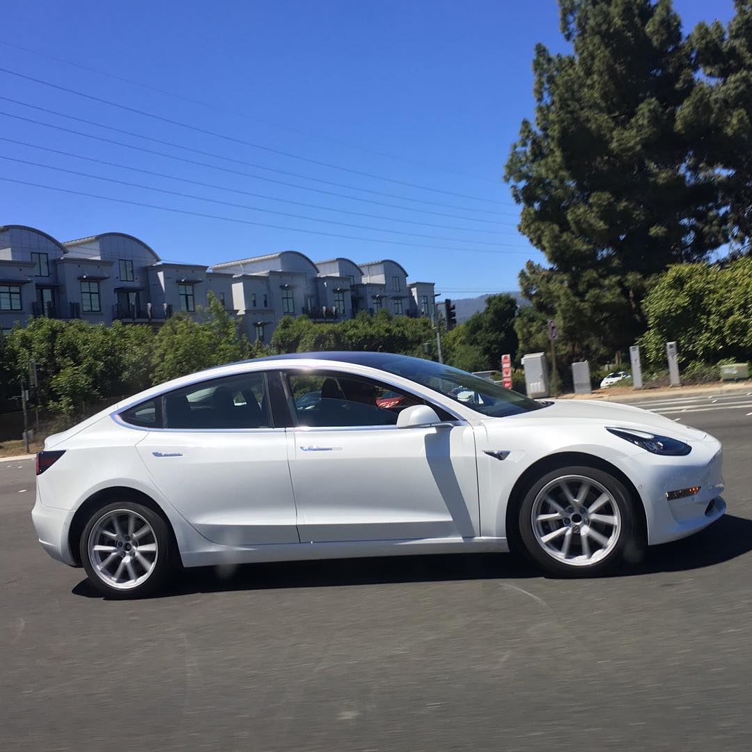 Model 3 midnight grey