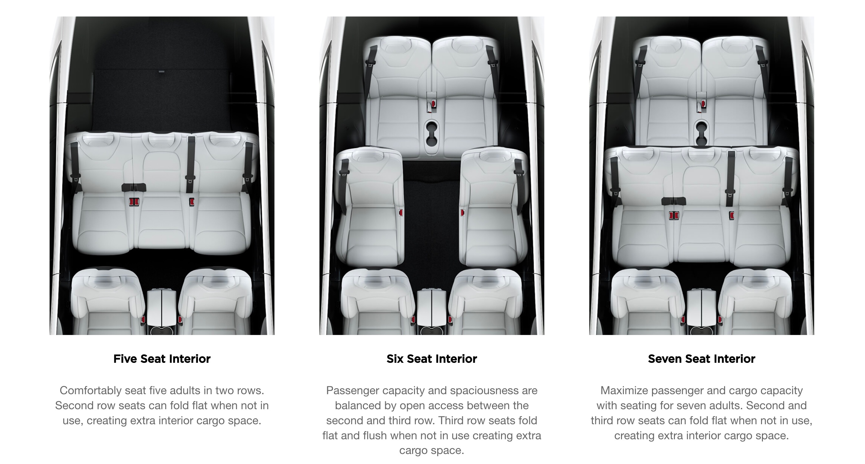 Tesla Model X in 7seat configuration finally gets foldflat 2nd row