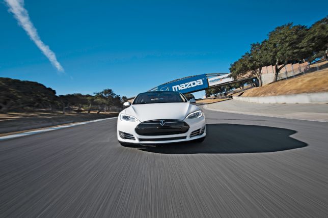 Tesla Model S on the Track