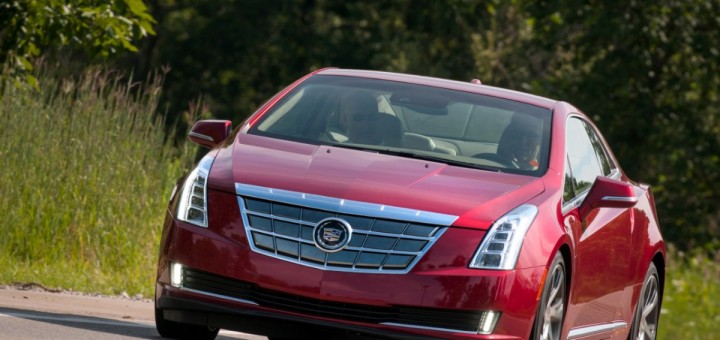 2014 Cadillac ELR Red Driving
