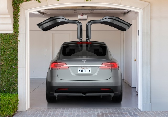 2014 Tesla Model X all-electric crossover with