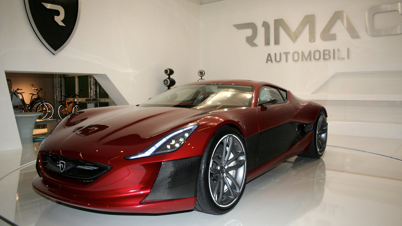 Rimac Concept One Car Show Front