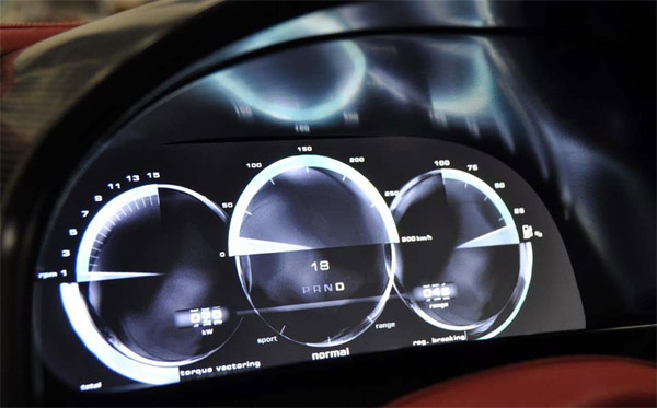 Rimac Concept One Instrument Cluster