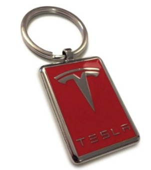 Tesla keychain