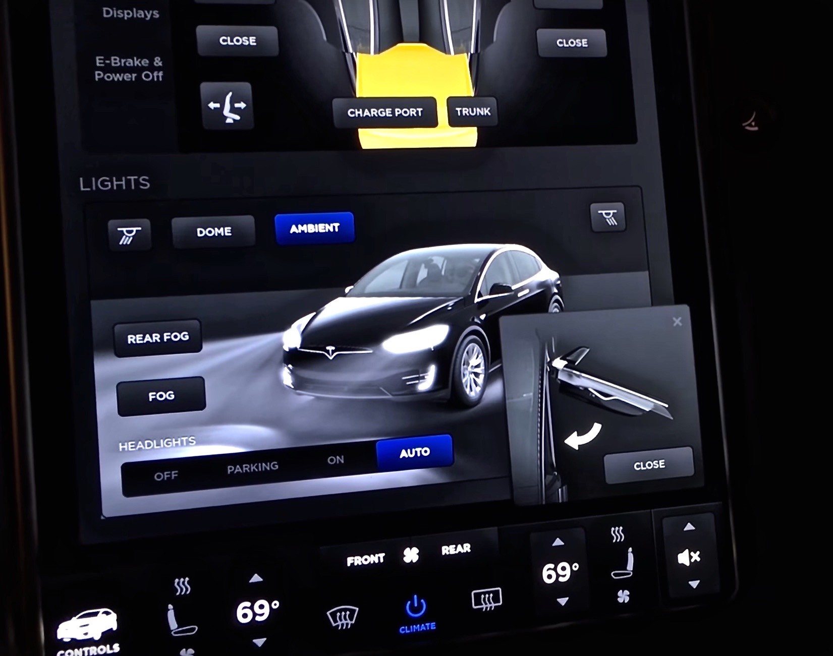 Tesla Model X Firmware 7.0 Controls