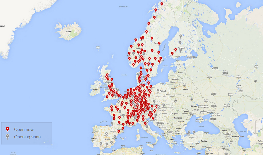 SuperChargers In Europe Jan 16