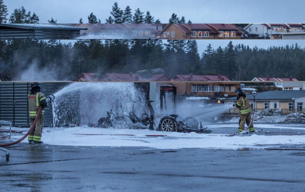 Tesla-Model-S-Firefighters-Supercharger-Norway