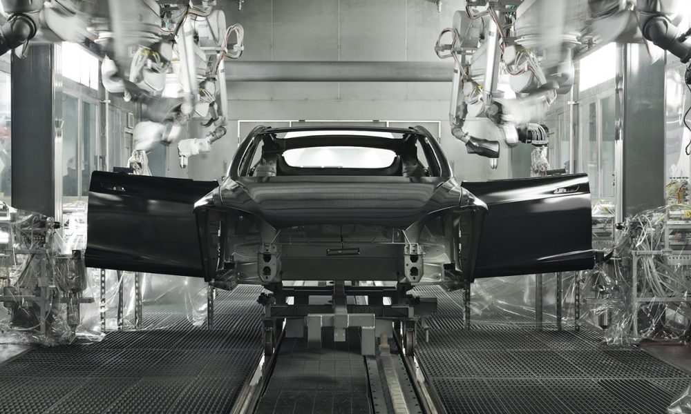 Tesla assembly line