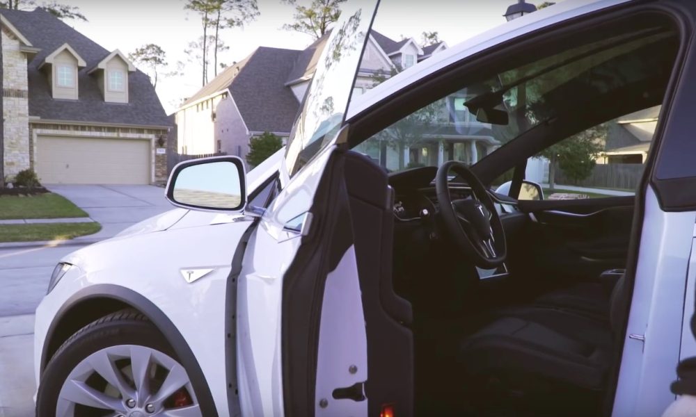 Model X self presenting doors