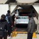 Model X unloading at Beijing airport cargo terminal