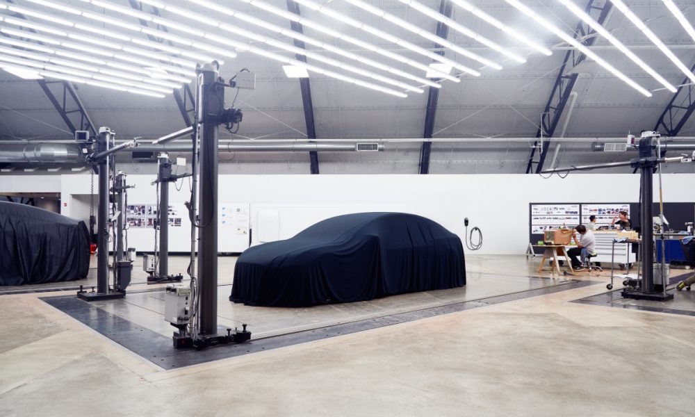 Covered Tesla Model 3