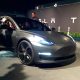 Matte Black Tesla Model 3 Front