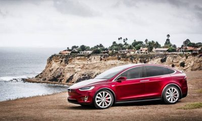 Model X in red