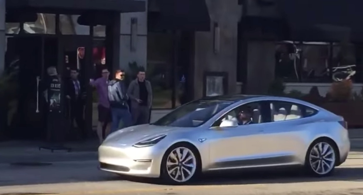 Tesla Model 3 Spotted at Marina Del Rey, CA on April 2, 2016