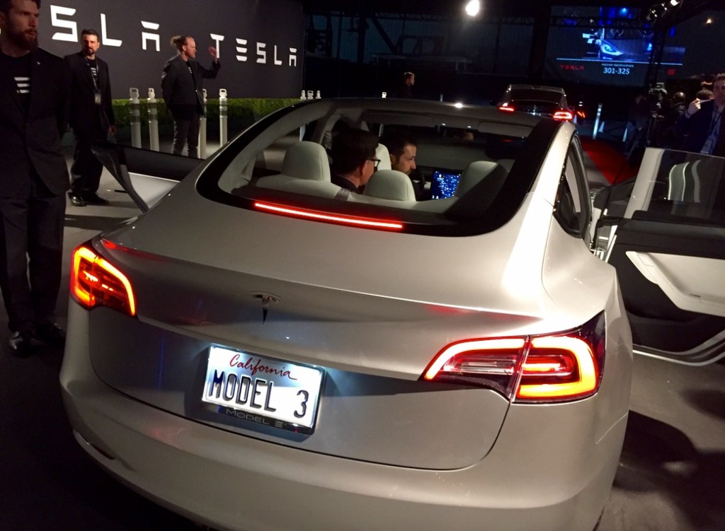 tesla model 3 trunk stroller