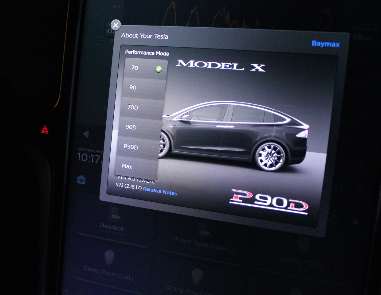 Tesla 'Performance Mode' Easter Egg