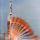 Gemini 10 launches using a modified TItan ICBM motor.