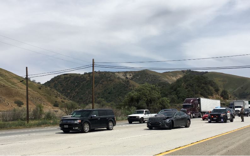 Tesla Model S Crash on I-5