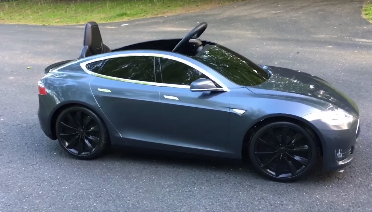 tesla model s kid car