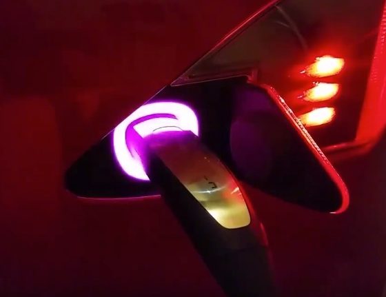 Tesla Rainbow Charge Port Easter Egg