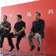 Musk, Straubel, Yamada at Gigafactory