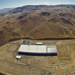 Tesla Gigafactory event prepartions seen in aerial photo taken July 24, 2016