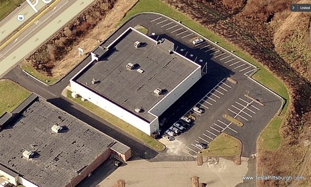 pittsburgh tesla service location rear birdseye