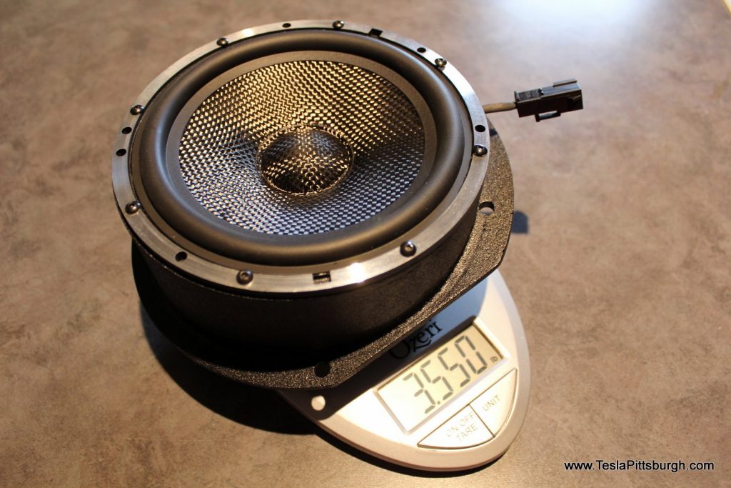 Tesla Model S Standard Audio Speaker Upgrade by Light Harmonic