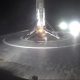 SpaceX landing at sea