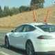 Tesla Model S testing with LIDAR pucks near HQ