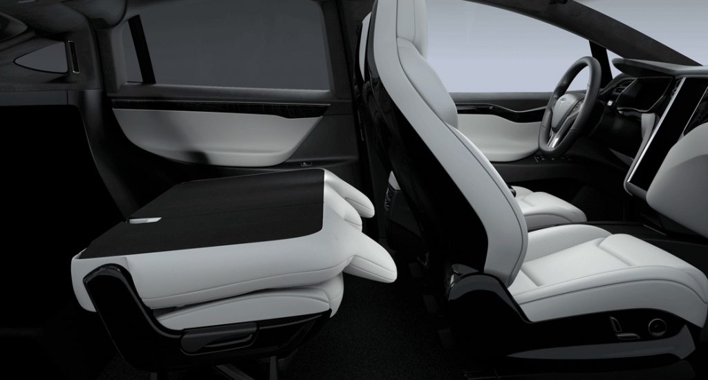 Tesla updates Model X 5seater with foldflat second row seating