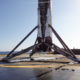 Falcon 9 on the droneship after launching JCSAT-14 | Credit: SpaceX