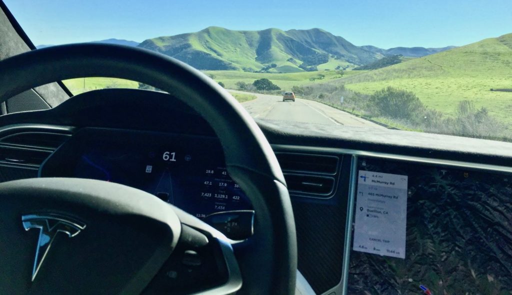 plan a trip in a tesla