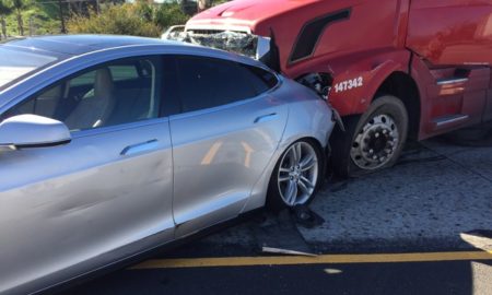 Model S rear end collision