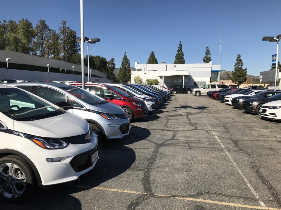 chevrolet bolt dealership lot