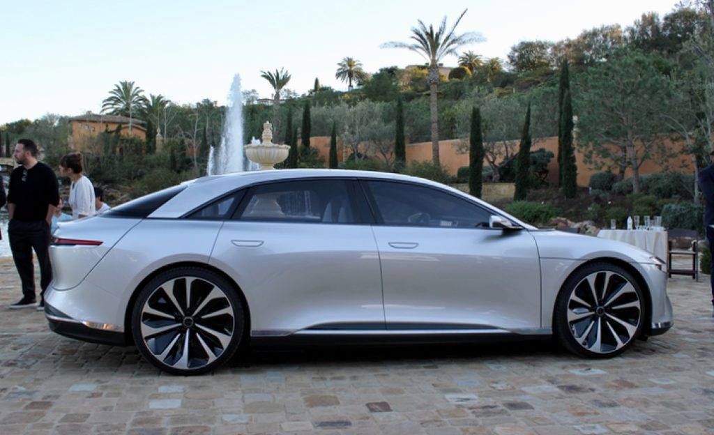 ultra luxury lucid air will start 240 mile electric range