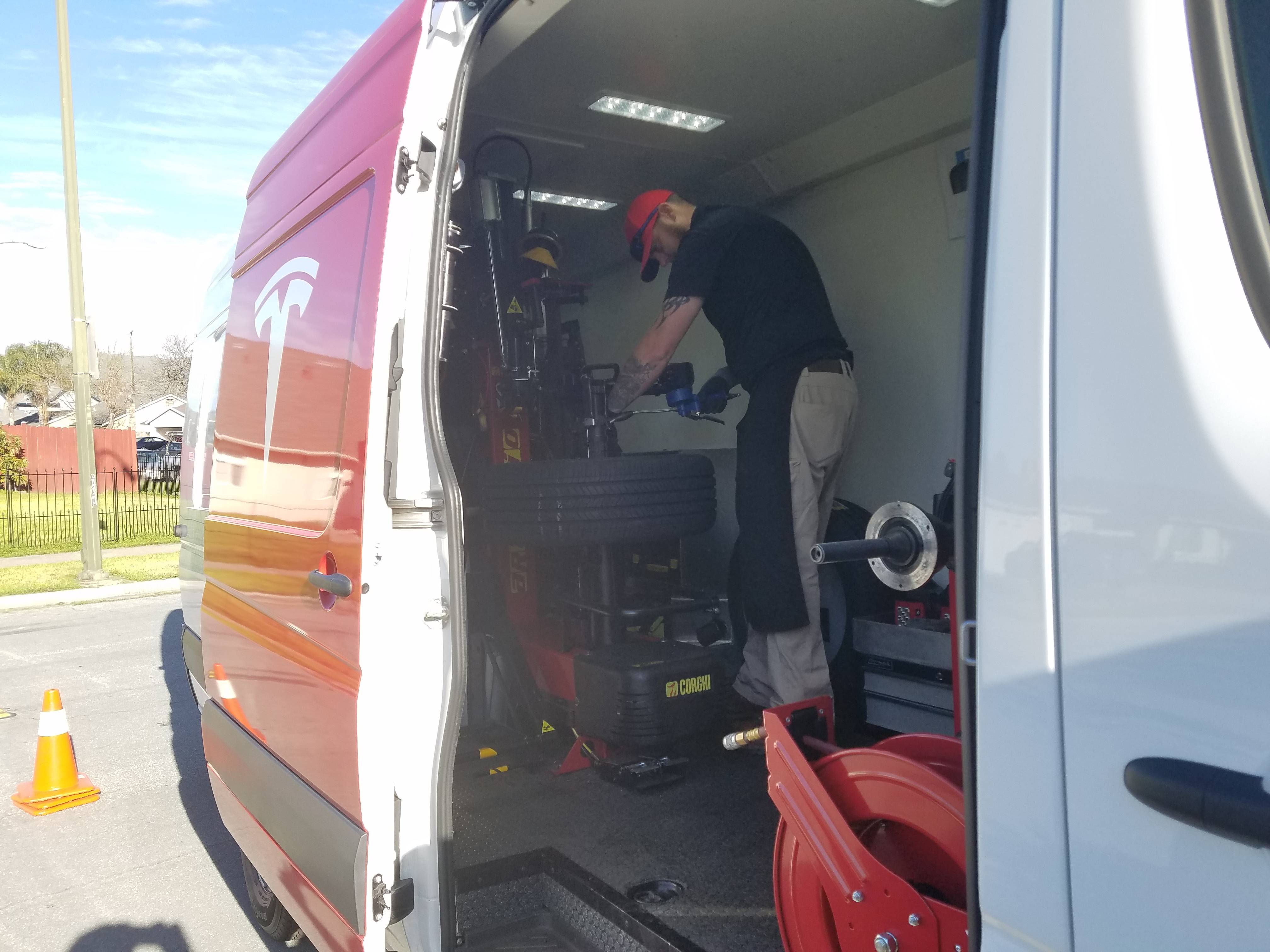 Tesla-mobile-service-van-tire-repair-4
