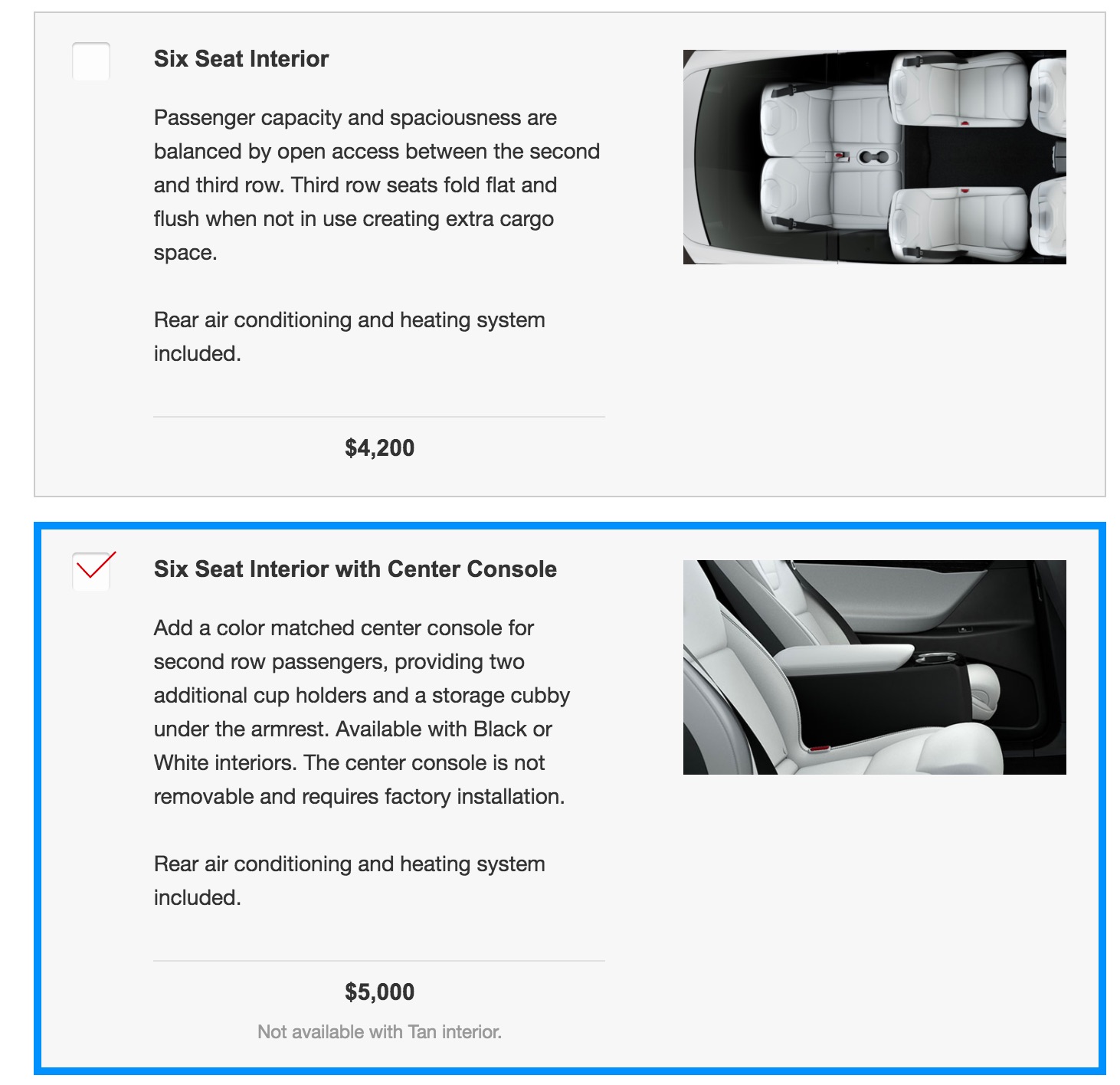 Tesla Model X Rear Center Console 6 Seat Price Teslarati