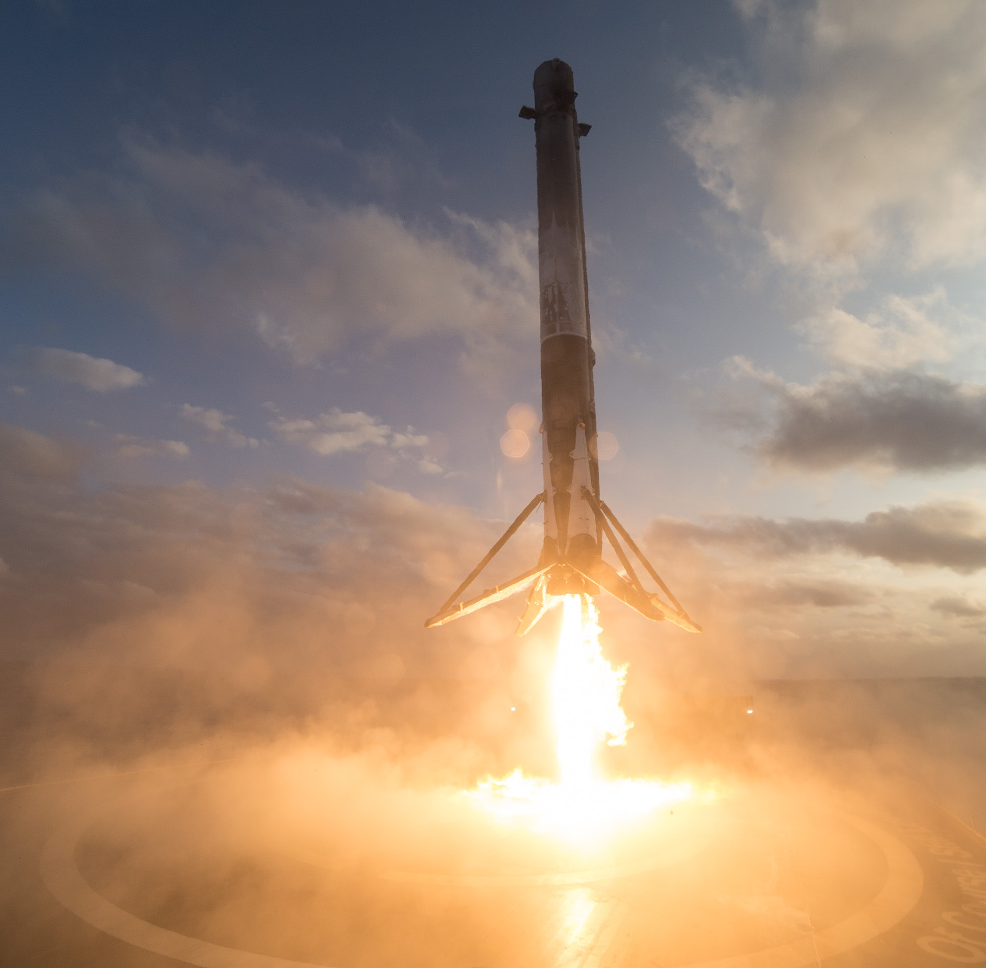 close up falcon 9 rocket