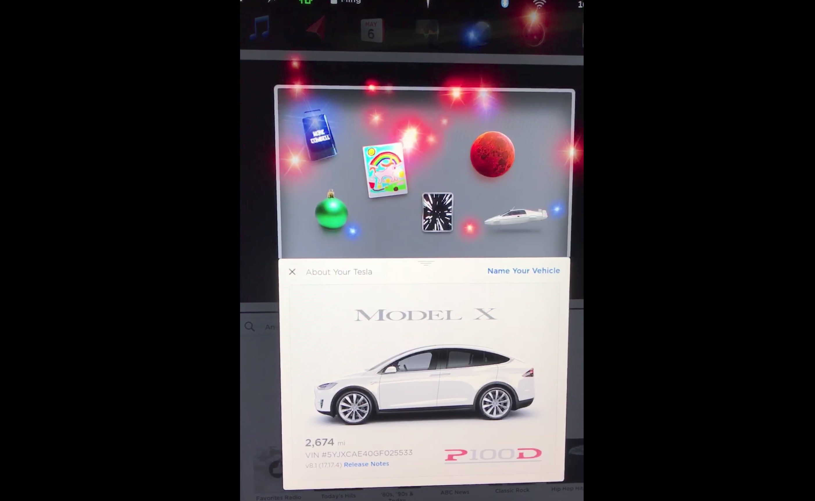 Easter egg on sale tesla model x
