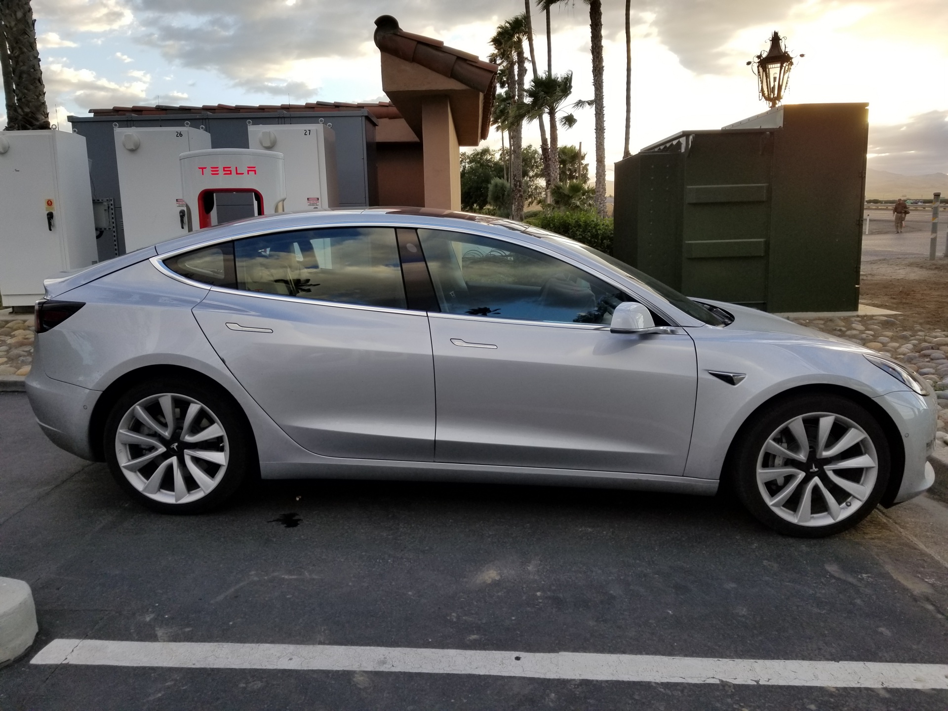 Tesla Model 3 Spotted Supercharging Midway Between Sf And La