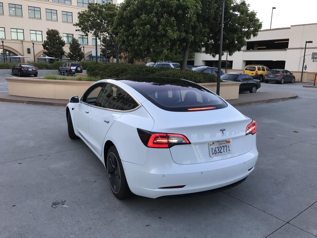 Tesla Model 3 Supercharging Rear Teslaraticom