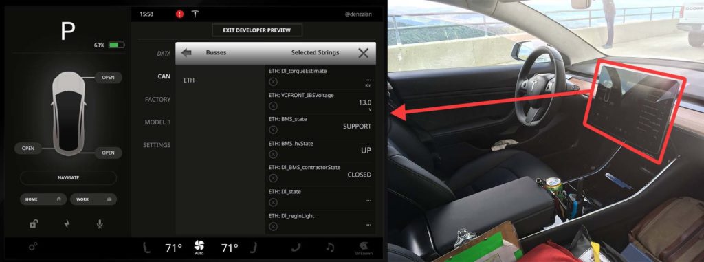 Download Tesla Model 3 center display remastered in high-res based ...