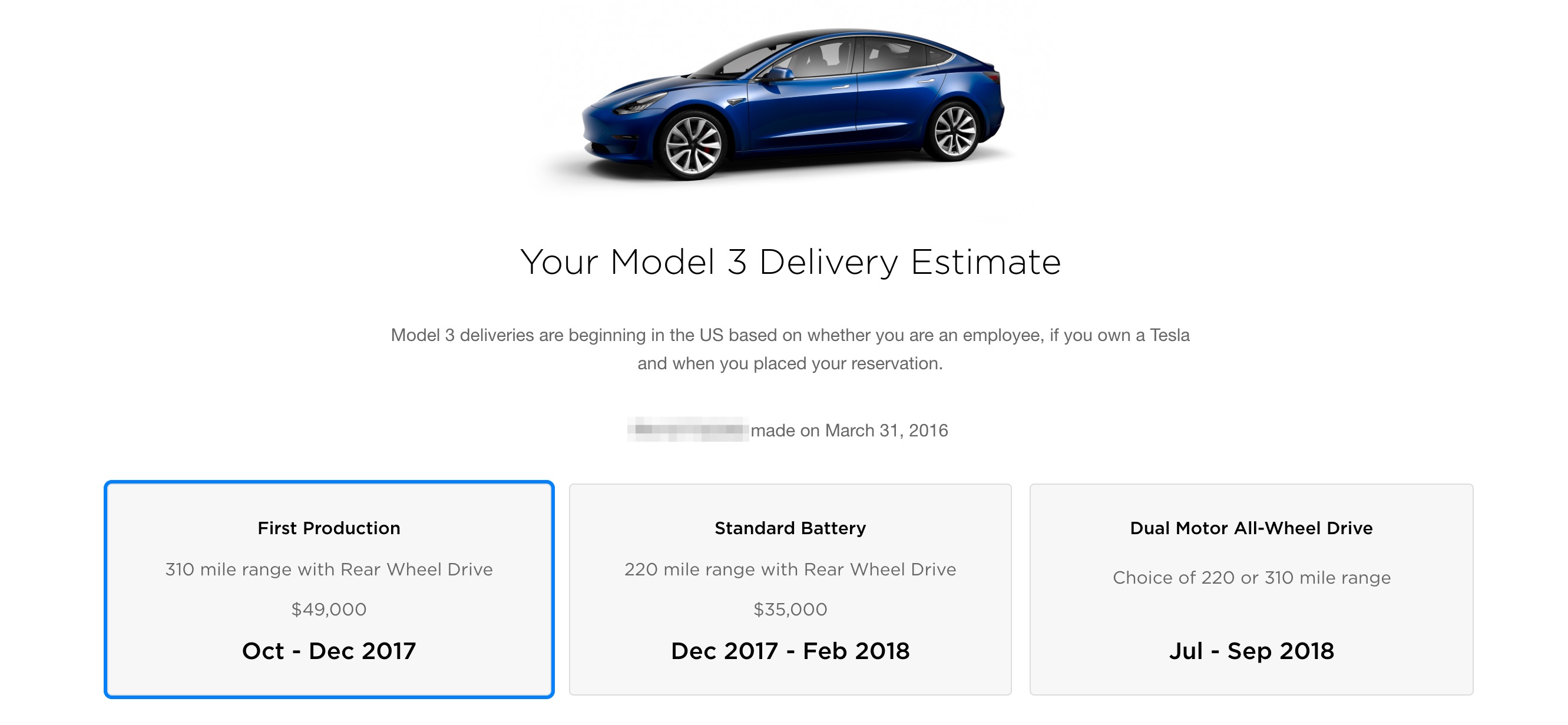 cancel Model 3 reservation