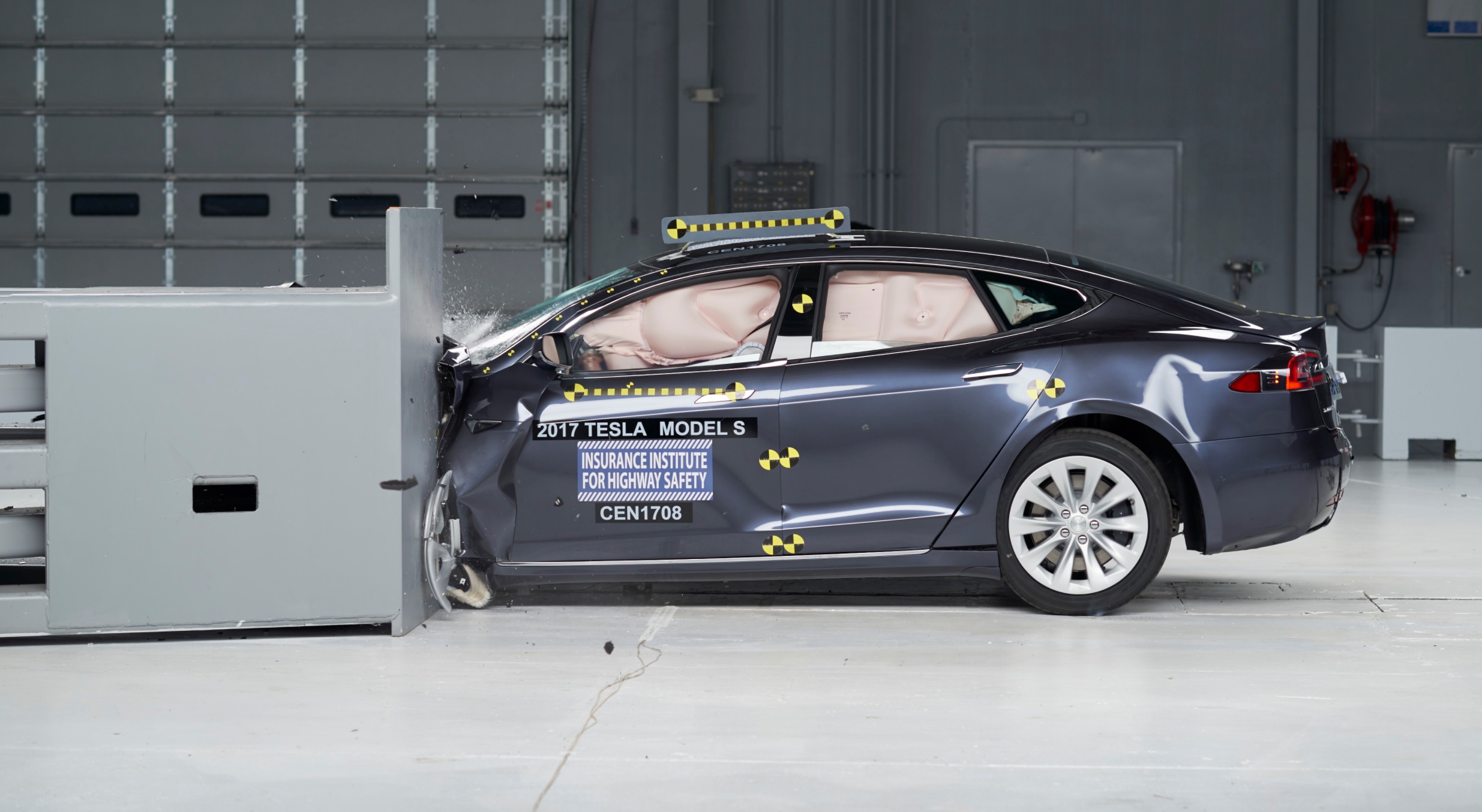 tesla crash test