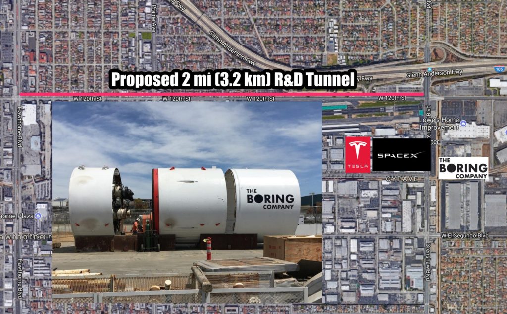 The Boring Company test tunnel