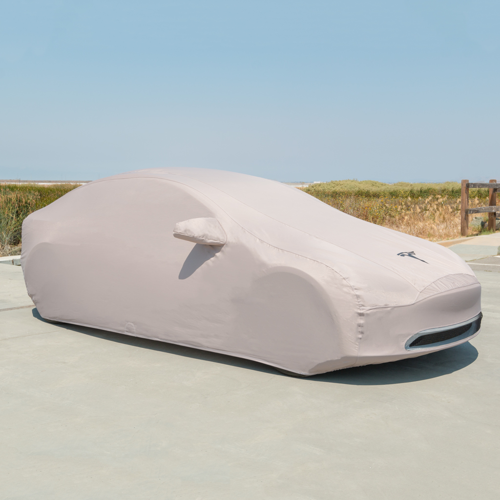 Tesla Model 3 outdoor car cover via Tesla - TESLARATI