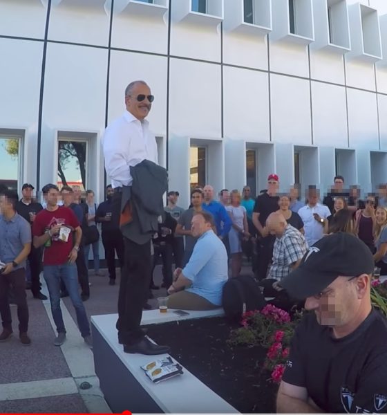 Pep talk to Fremont factory workers