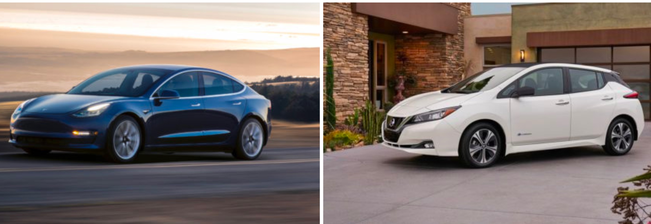 Tesla Model 3 Vs 2018 Nissan Leaf A Side By Side Comparison